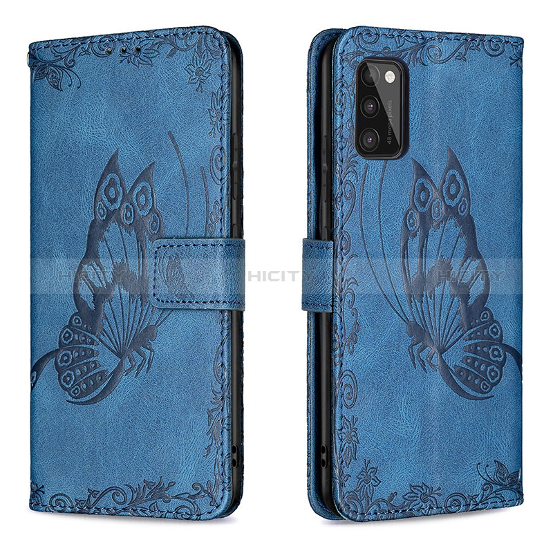 Funda de Cuero Cartera con Soporte Mariposa Carcasa B02F para Samsung Galaxy A41