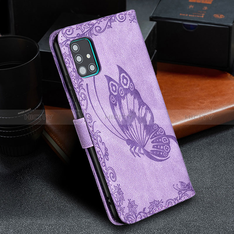 Funda de Cuero Cartera con Soporte Mariposa Carcasa B02F para Samsung Galaxy A51 5G