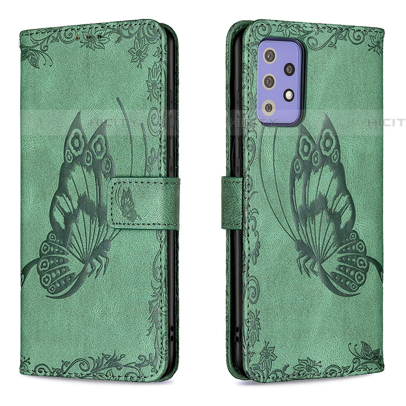 Funda de Cuero Cartera con Soporte Mariposa Carcasa B02F para Samsung Galaxy A72 5G