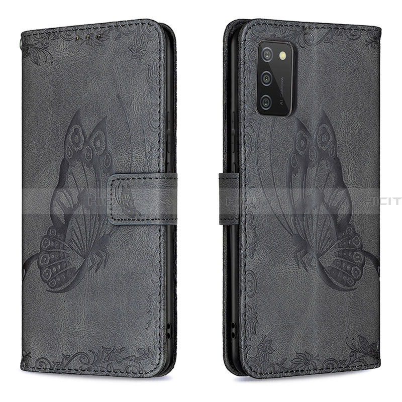 Funda de Cuero Cartera con Soporte Mariposa Carcasa B02F para Samsung Galaxy F02S SM-E025F