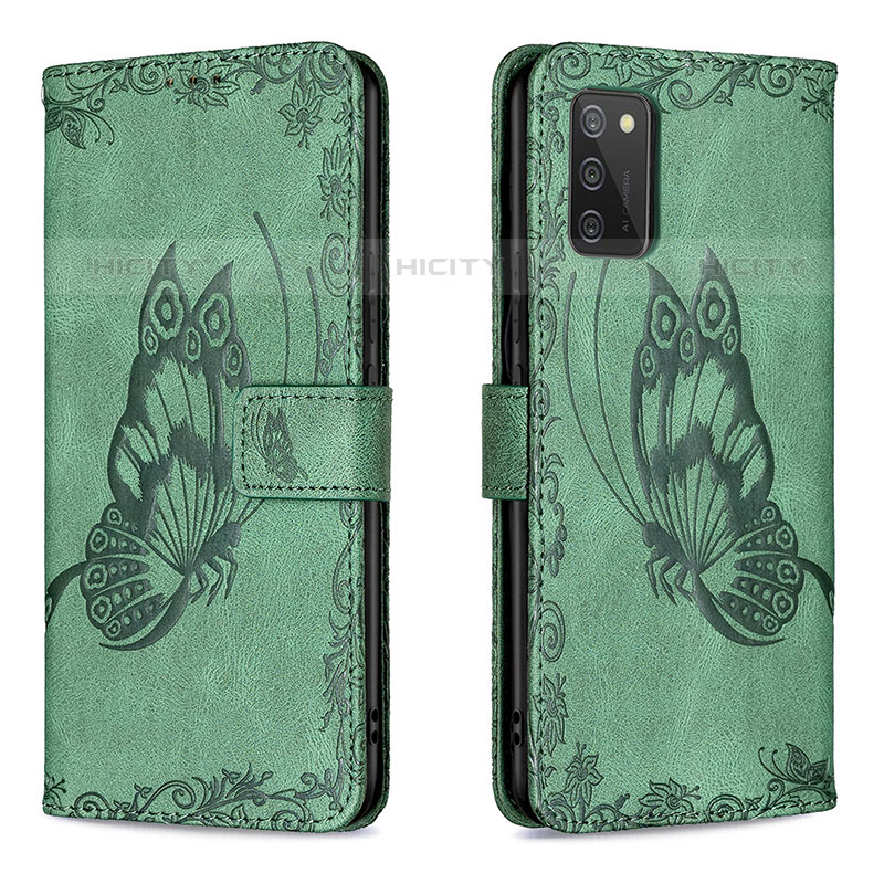 Funda de Cuero Cartera con Soporte Mariposa Carcasa B02F para Samsung Galaxy M02s