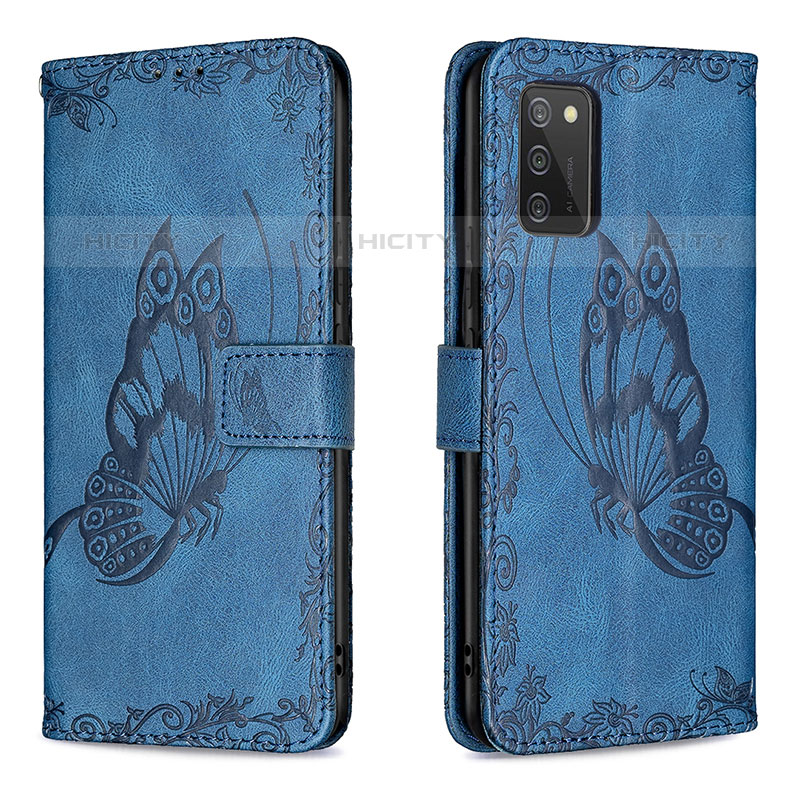 Funda de Cuero Cartera con Soporte Mariposa Carcasa B02F para Samsung Galaxy M02s