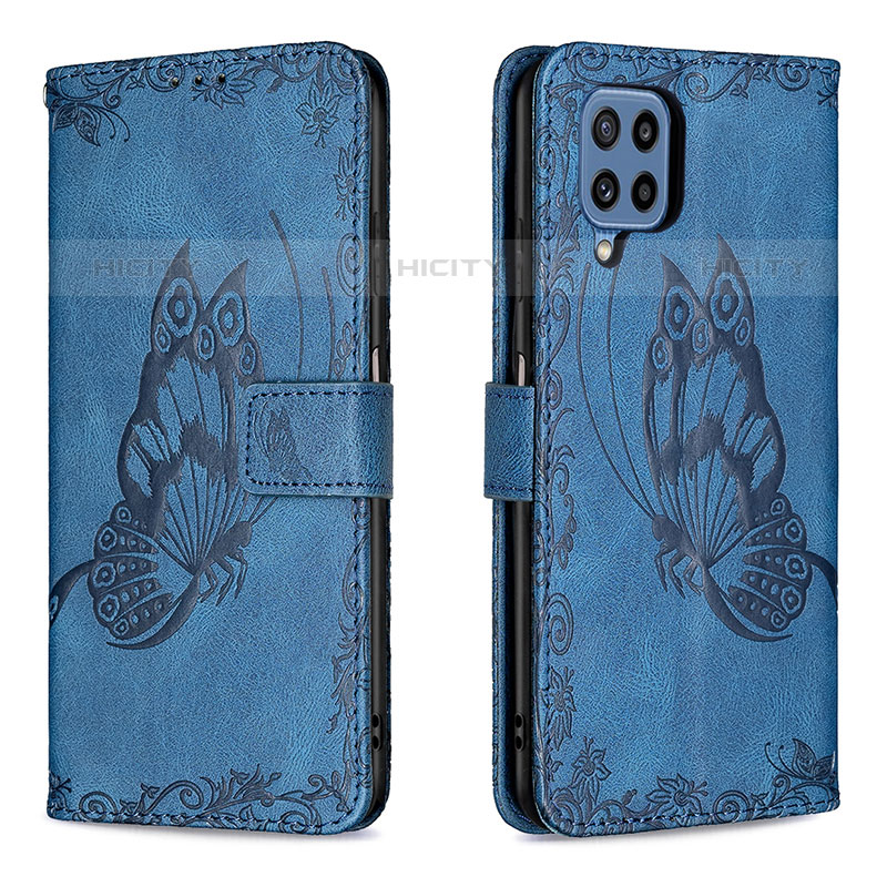 Funda de Cuero Cartera con Soporte Mariposa Carcasa B02F para Samsung Galaxy M32 4G