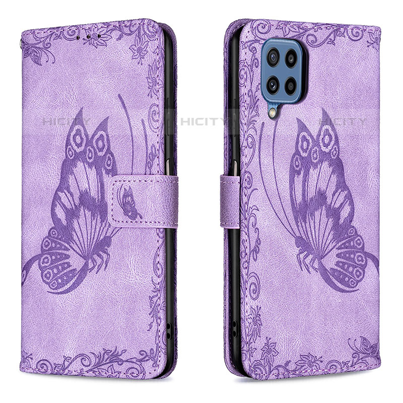 Funda de Cuero Cartera con Soporte Mariposa Carcasa B02F para Samsung Galaxy M32 4G