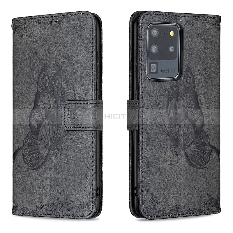 Funda de Cuero Cartera con Soporte Mariposa Carcasa B02F para Samsung Galaxy S20 Ultra 5G