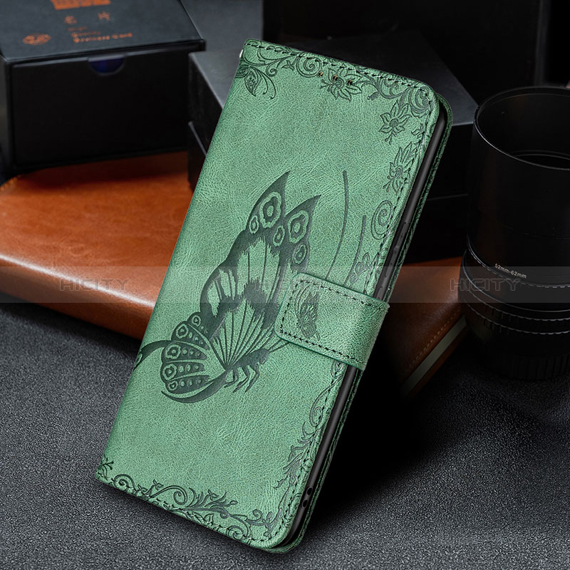 Funda de Cuero Cartera con Soporte Mariposa Carcasa B02F para Xiaomi Redmi 9 Prime India