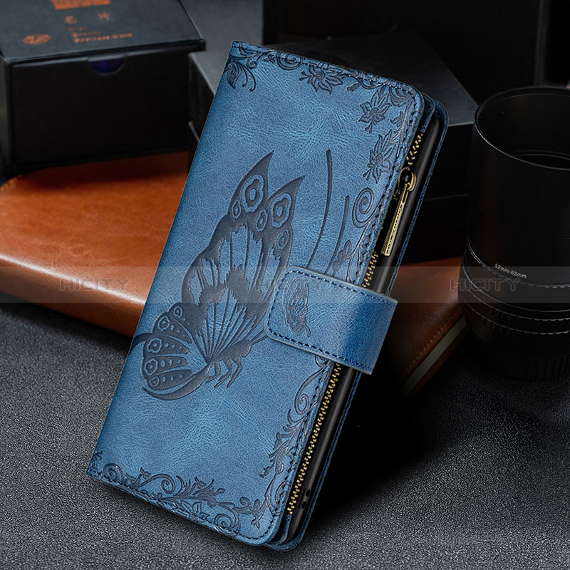 Funda de Cuero Cartera con Soporte Mariposa Carcasa B02F para Xiaomi Redmi Note 10 4G