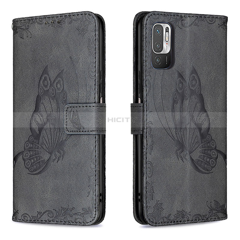 Funda de Cuero Cartera con Soporte Mariposa Carcasa B02F para Xiaomi Redmi Note 10 5G