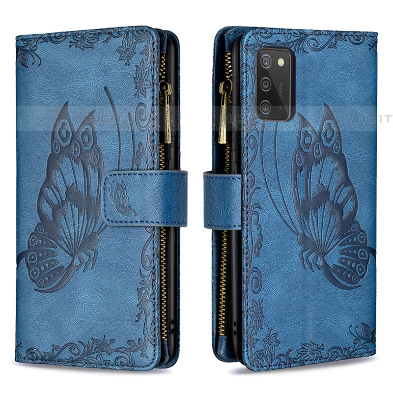 Funda de Cuero Cartera con Soporte Mariposa Carcasa B03F para Samsung Galaxy A03s