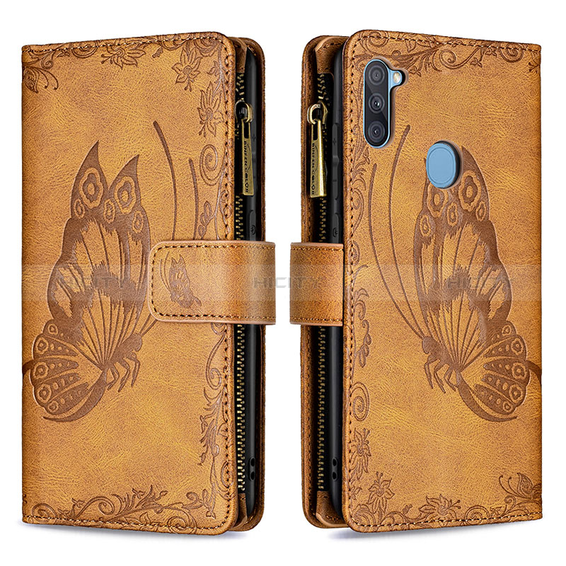 Funda de Cuero Cartera con Soporte Mariposa Carcasa B03F para Samsung Galaxy A11