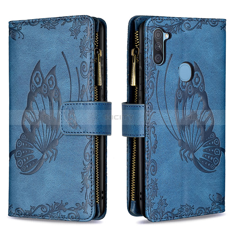 Funda de Cuero Cartera con Soporte Mariposa Carcasa B03F para Samsung Galaxy A11