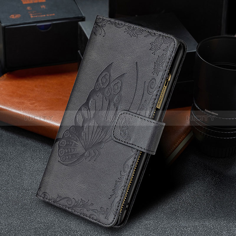 Funda de Cuero Cartera con Soporte Mariposa Carcasa B03F para Samsung Galaxy A21