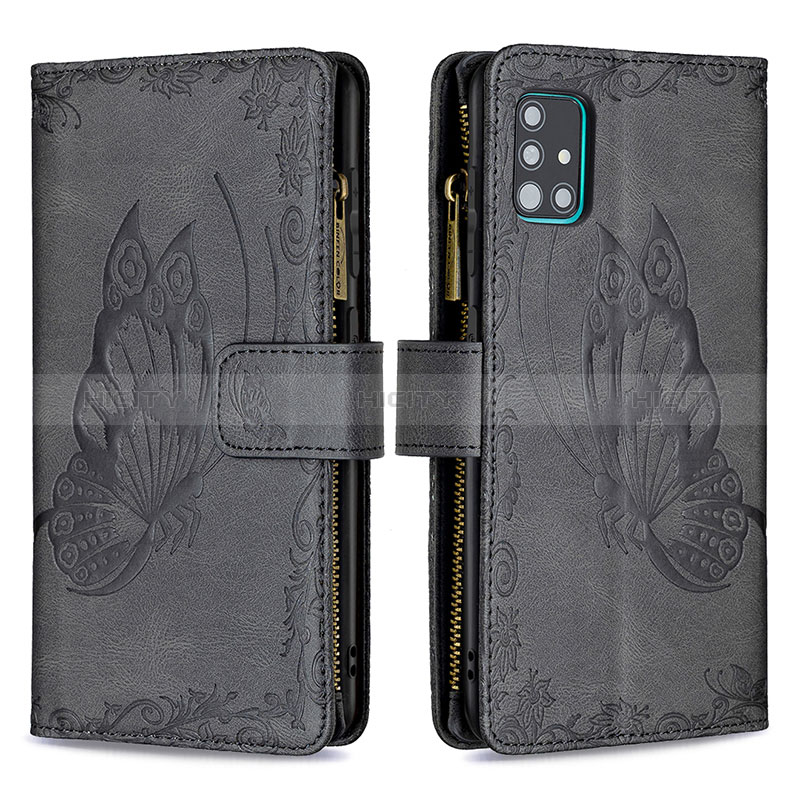 Funda de Cuero Cartera con Soporte Mariposa Carcasa B03F para Samsung Galaxy A51 4G