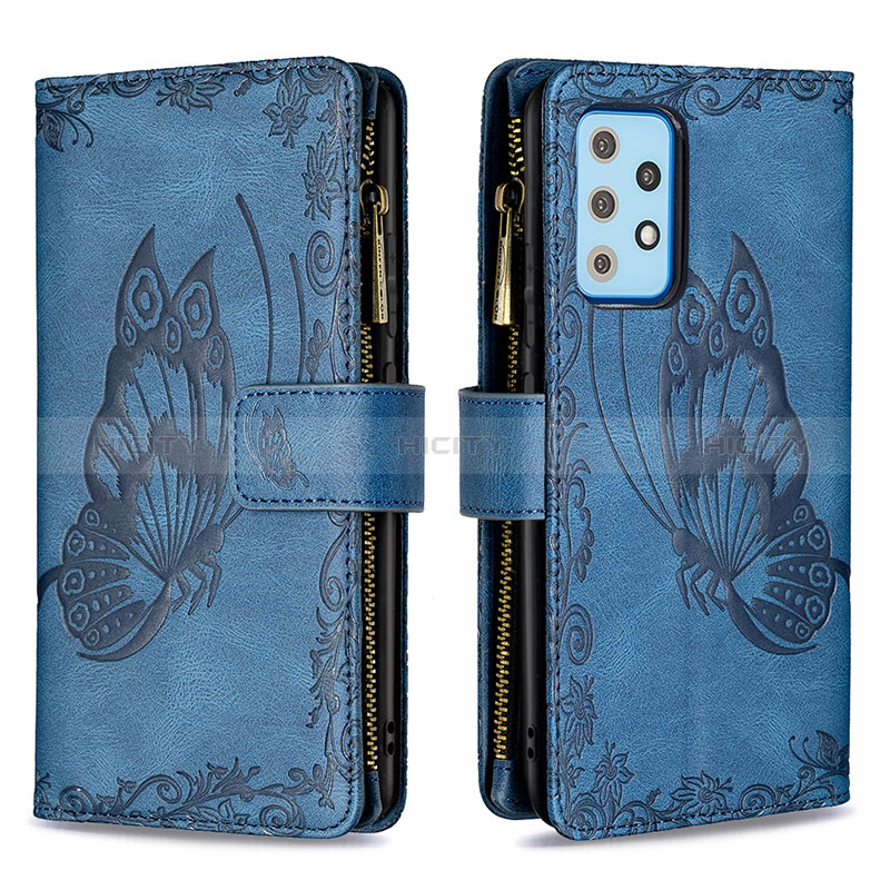 Funda de Cuero Cartera con Soporte Mariposa Carcasa B03F para Samsung Galaxy A52s 5G