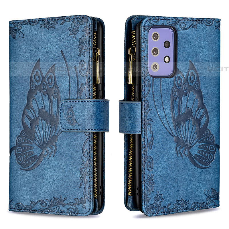 Funda de Cuero Cartera con Soporte Mariposa Carcasa B03F para Samsung Galaxy A72 5G