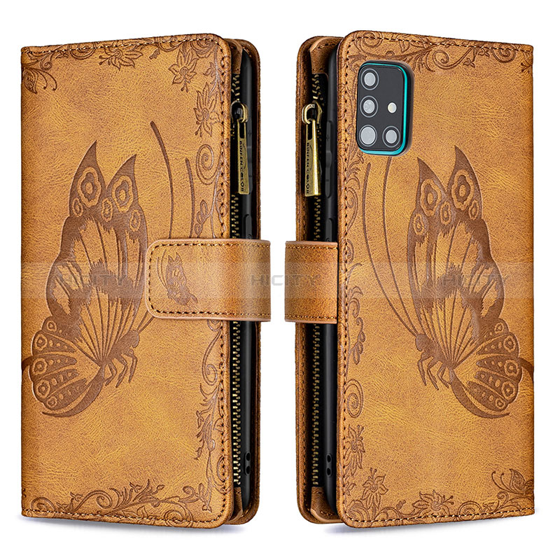 Funda de Cuero Cartera con Soporte Mariposa Carcasa B03F para Samsung Galaxy M40S