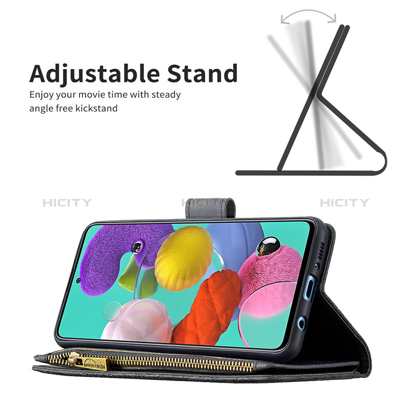 Funda de Cuero Cartera con Soporte Mariposa Carcasa B03F para Samsung Galaxy M40S