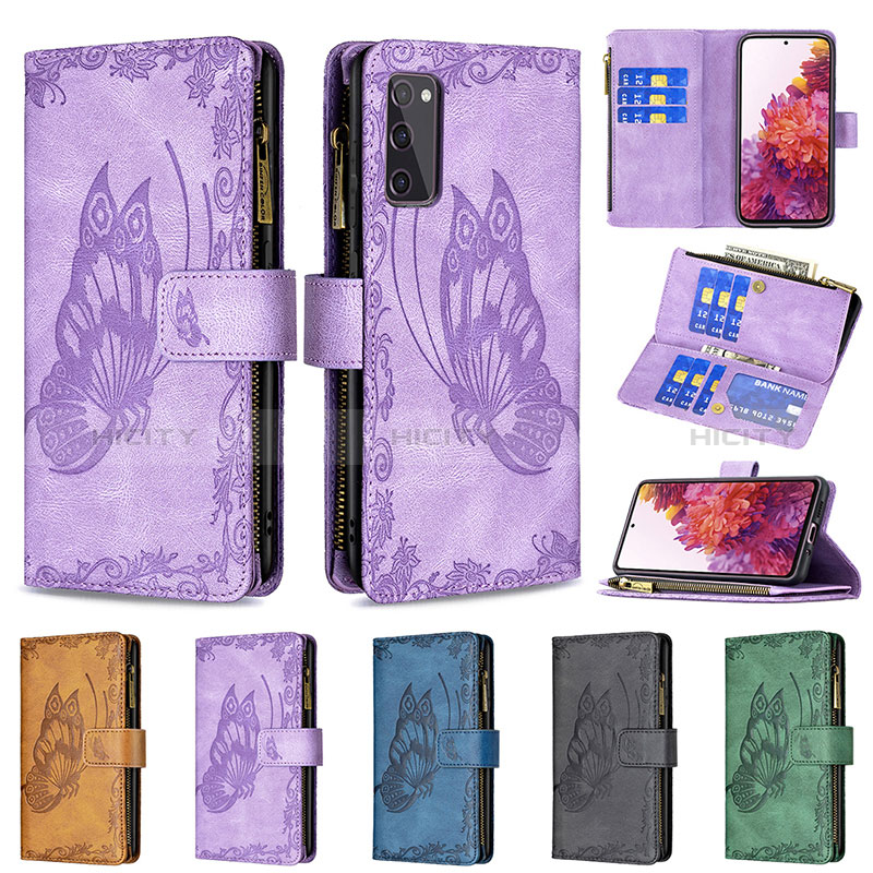 Funda de Cuero Cartera con Soporte Mariposa Carcasa B03F para Samsung Galaxy S20 FE 5G