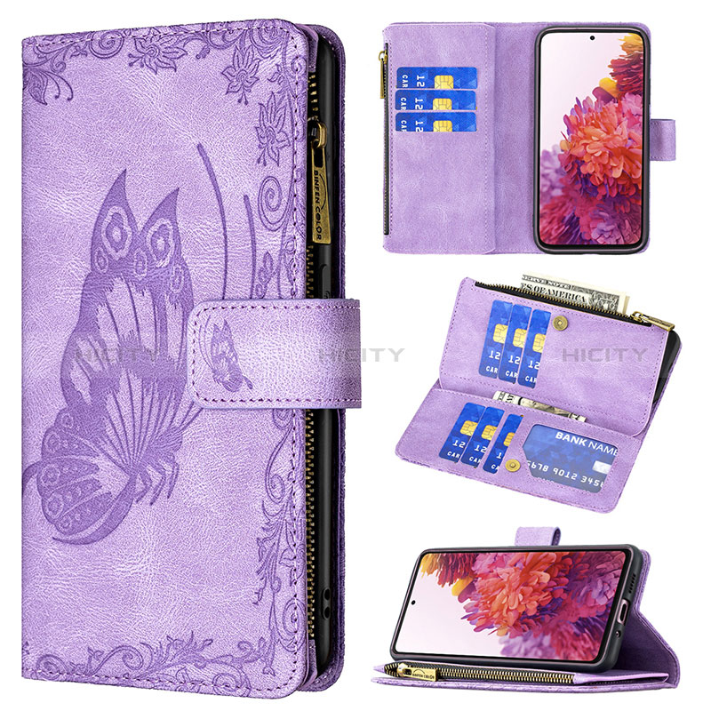 Funda de Cuero Cartera con Soporte Mariposa Carcasa B03F para Samsung Galaxy S20 Lite 5G