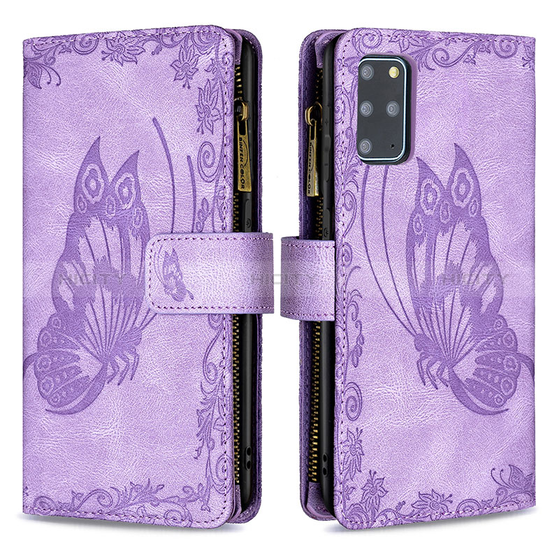 Funda de Cuero Cartera con Soporte Mariposa Carcasa B03F para Samsung Galaxy S20 Plus 5G