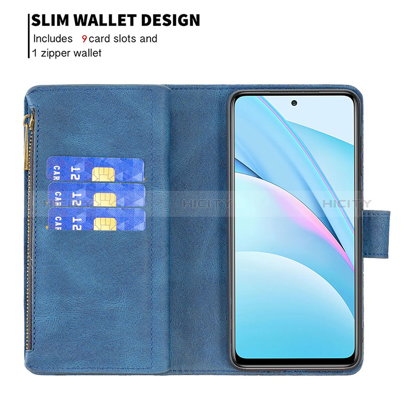 Funda de Cuero Cartera con Soporte Mariposa Carcasa B03F para Xiaomi Mi 10i 5G