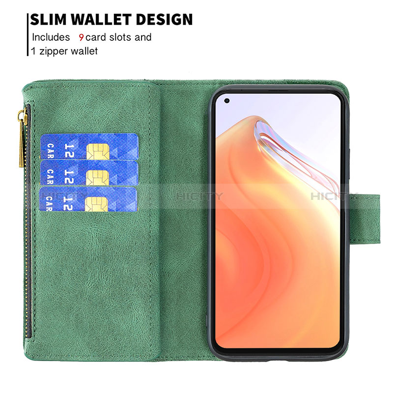 Funda de Cuero Cartera con Soporte Mariposa Carcasa B03F para Xiaomi Mi 10T 5G