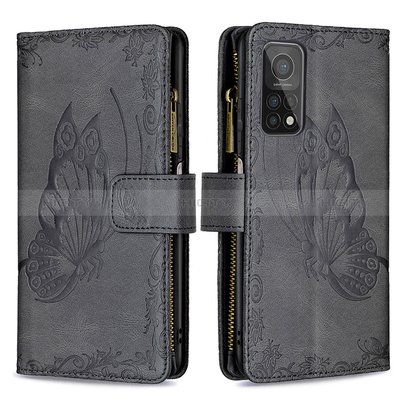 Funda de Cuero Cartera con Soporte Mariposa Carcasa B03F para Xiaomi Mi 10T 5G