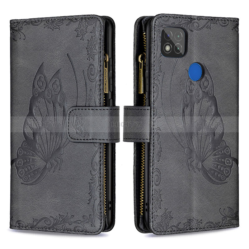 Funda de Cuero Cartera con Soporte Mariposa Carcasa B03F para Xiaomi POCO C31