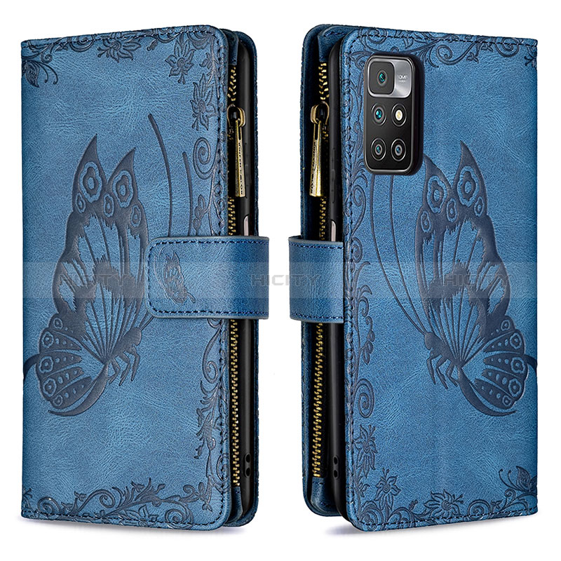 Funda de Cuero Cartera con Soporte Mariposa Carcasa B03F para Xiaomi Redmi 10 (2022)