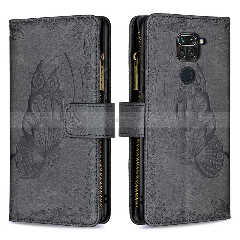 Funda de Cuero Cartera con Soporte Mariposa Carcasa B03F para Xiaomi Redmi 10X 4G