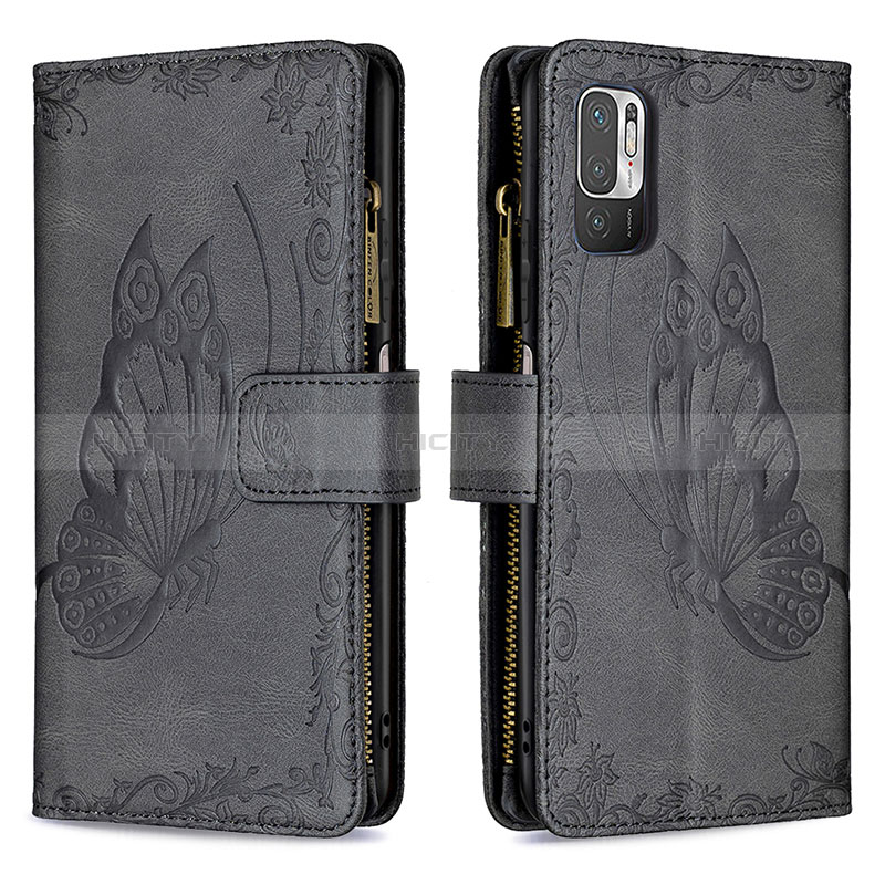 Funda de Cuero Cartera con Soporte Mariposa Carcasa B03F para Xiaomi Redmi Note 10 5G