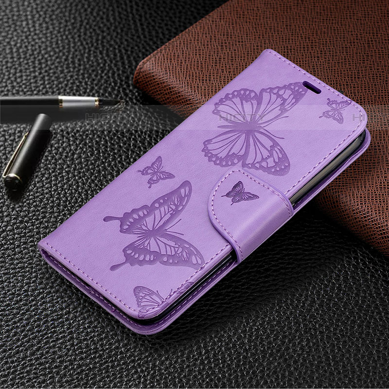 Funda de Cuero Cartera con Soporte Mariposa Carcasa B13F para Samsung Galaxy A01 SM-A015