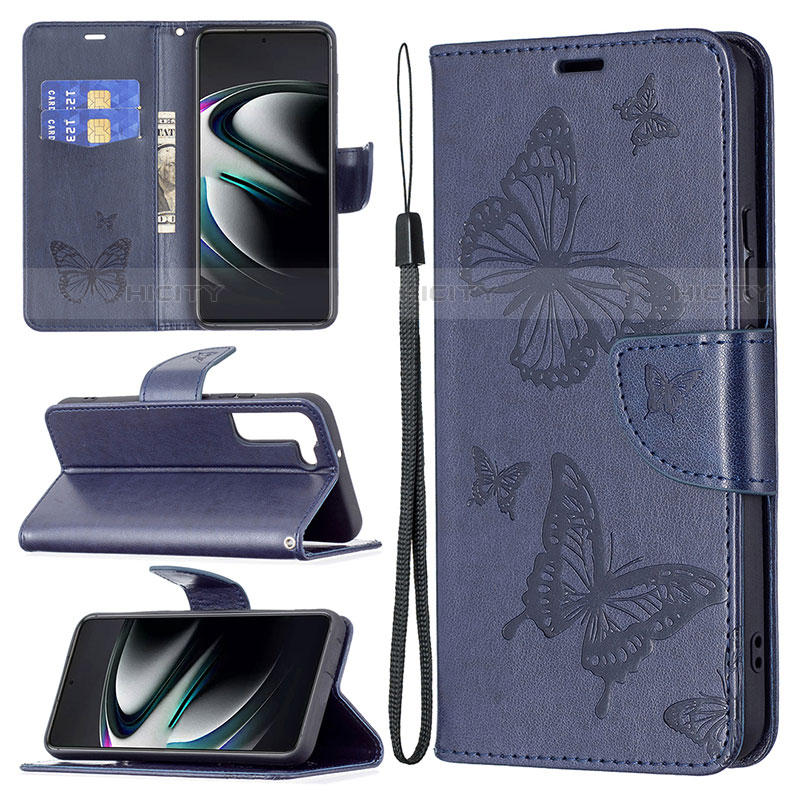 Funda de Cuero Cartera con Soporte Mariposa Carcasa B13F para Samsung Galaxy S21 5G