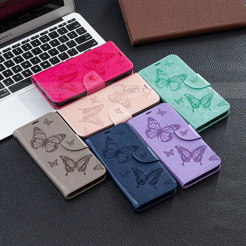 Funda de Cuero Cartera con Soporte Mariposa Carcasa B13F para Samsung Galaxy S21 5G