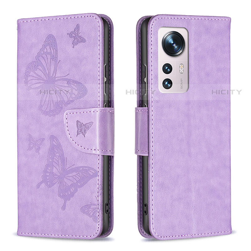 Funda de Cuero Cartera con Soporte Mariposa Carcasa B13F para Xiaomi Mi 12 Pro 5G