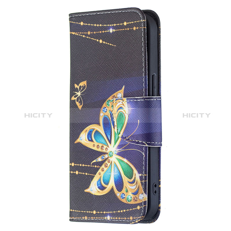 Funda de Cuero Cartera con Soporte Mariposa Carcasa L07 para Apple iPhone 15 Multicolor