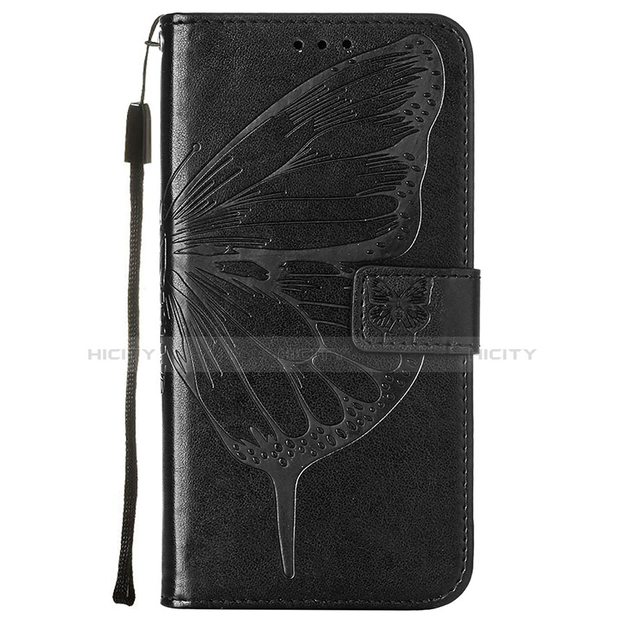 Funda de Cuero Cartera con Soporte Mariposa Carcasa L10 para Apple iPhone 14 Negro