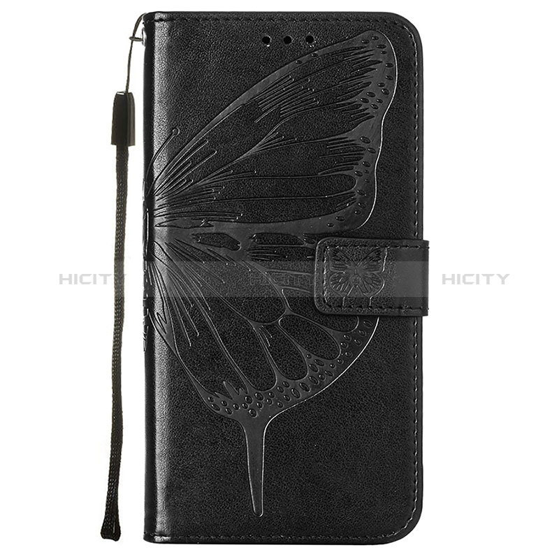 Funda de Cuero Cartera con Soporte Mariposa Carcasa L10 para Apple iPhone 14 Pro Max Negro