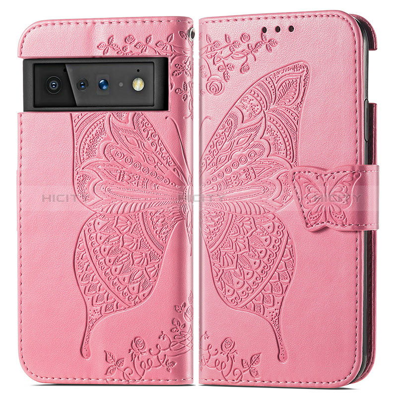 Funda de Cuero Cartera con Soporte Mariposa Carcasa para Google Pixel 6 5G