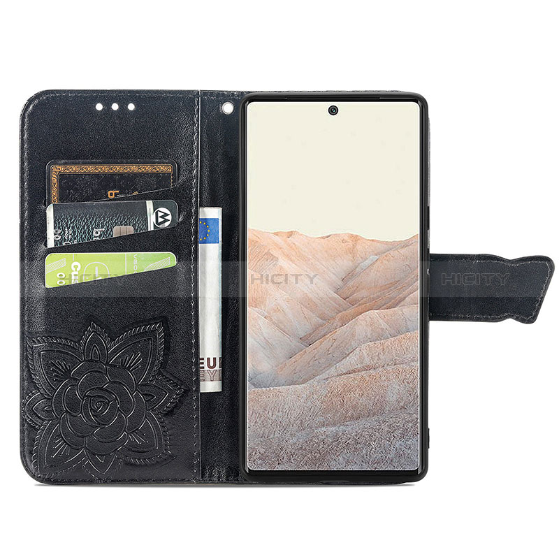 Funda de Cuero Cartera con Soporte Mariposa Carcasa para Google Pixel 6 5G