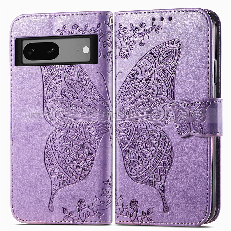 Funda de Cuero Cartera con Soporte Mariposa Carcasa para Google Pixel 7 5G