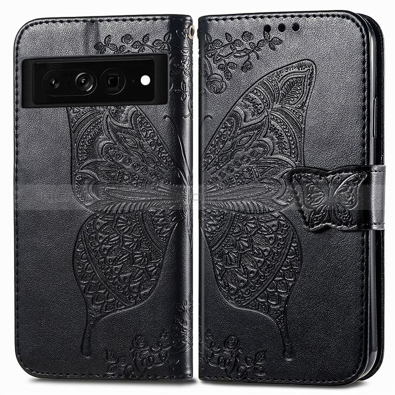 Funda de Cuero Cartera con Soporte Mariposa Carcasa para Google Pixel 7 Pro 5G