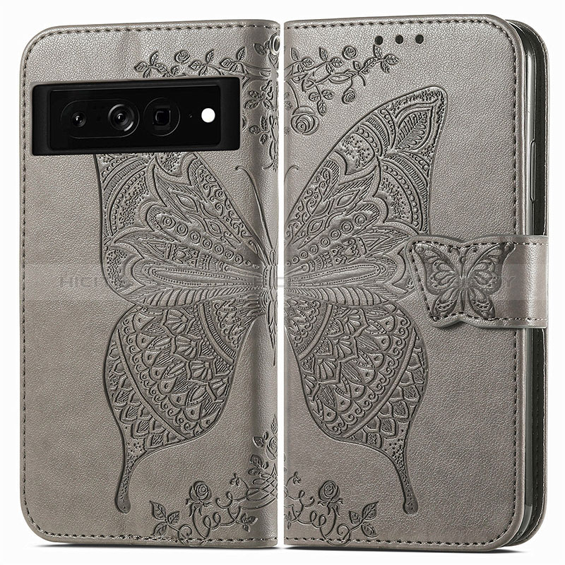 Funda de Cuero Cartera con Soporte Mariposa Carcasa para Google Pixel 7 Pro 5G