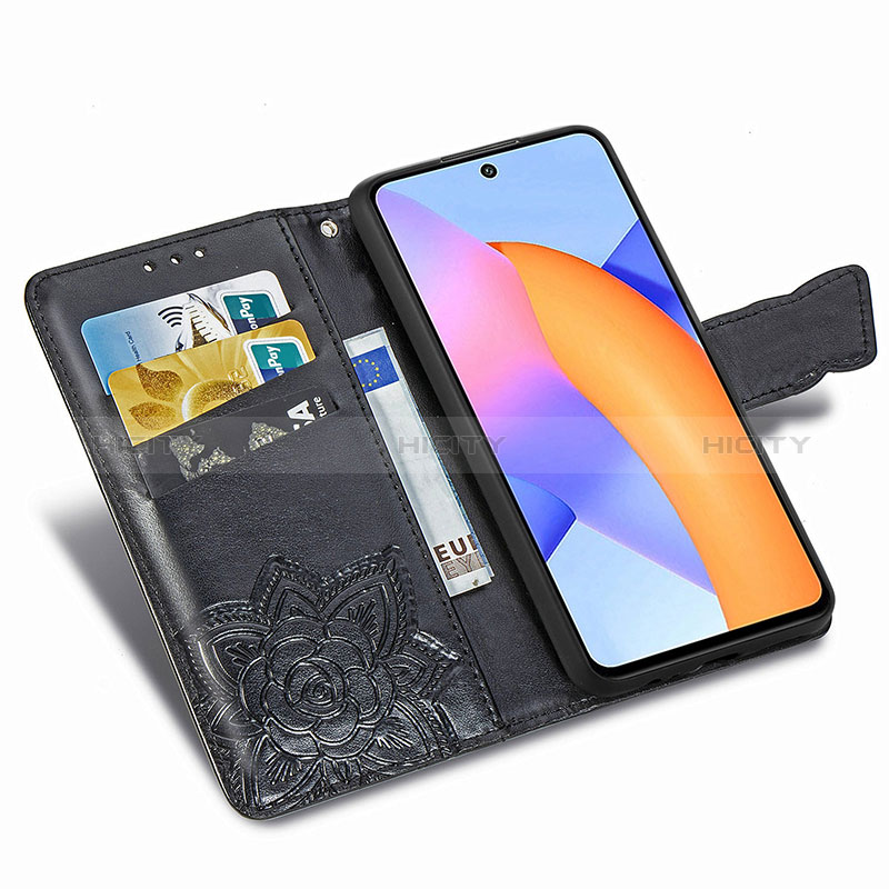 Funda de Cuero Cartera con Soporte Mariposa Carcasa para Huawei Honor 10X Lite