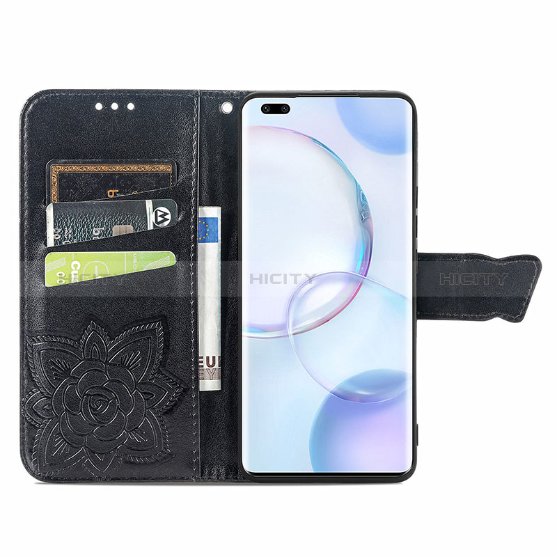 Funda de Cuero Cartera con Soporte Mariposa Carcasa para Huawei Honor 50 Pro 5G