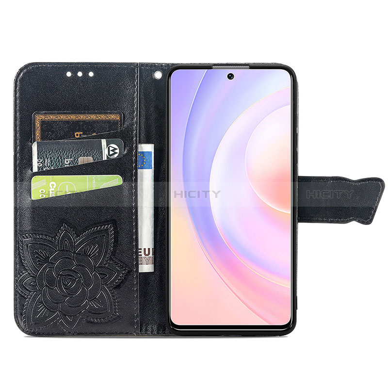 Funda de Cuero Cartera con Soporte Mariposa Carcasa para Huawei Honor 50 SE 5G