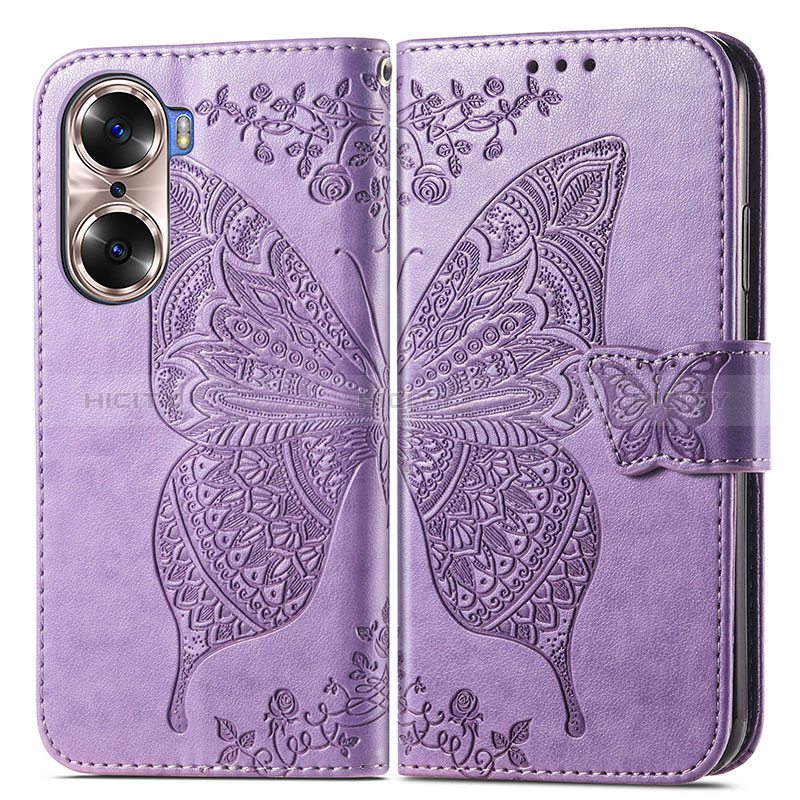 Funda de Cuero Cartera con Soporte Mariposa Carcasa para Huawei Honor 60 5G