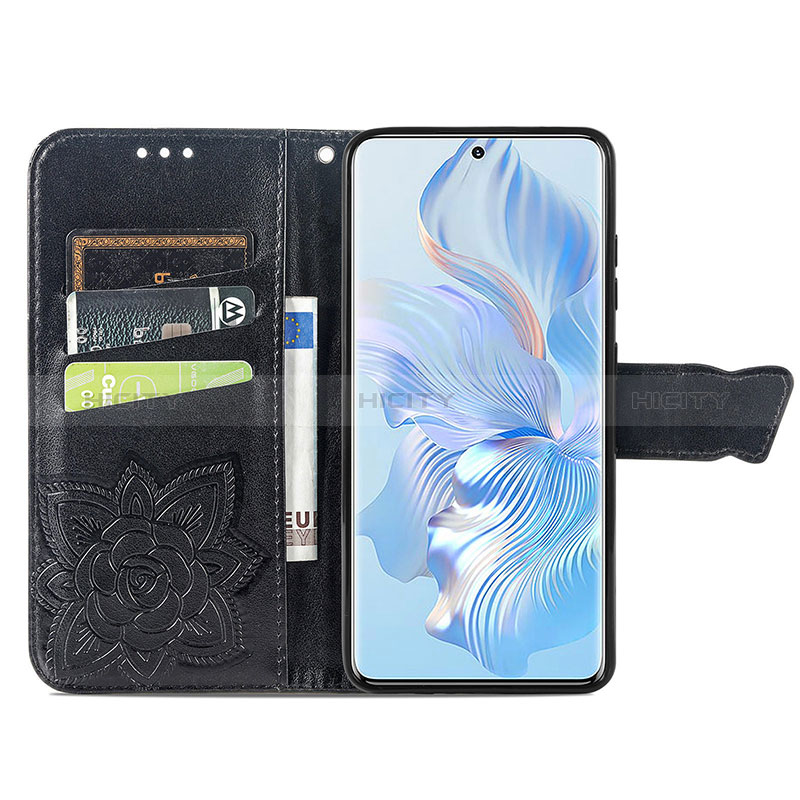 Funda de Cuero Cartera con Soporte Mariposa Carcasa para Huawei Honor 80 5G