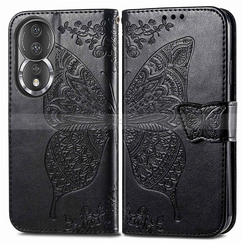 Funda de Cuero Cartera con Soporte Mariposa Carcasa para Huawei Honor 80 5G