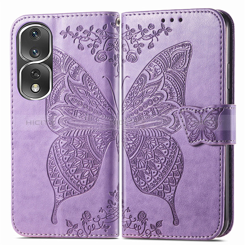 Funda de Cuero Cartera con Soporte Mariposa Carcasa para Huawei Honor 80 Pro 5G